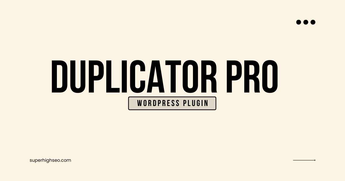 Duplicator Pro