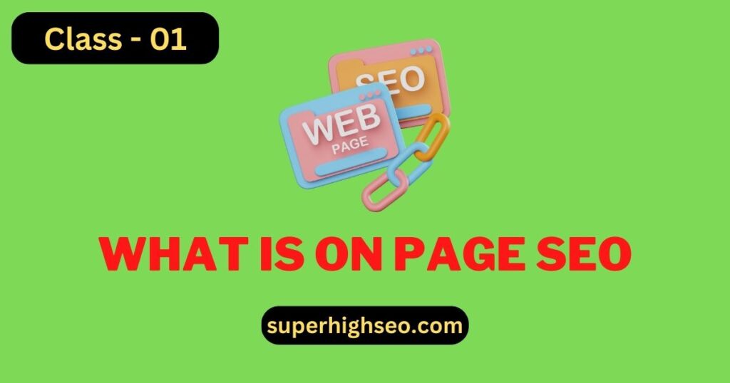 On Page SEO