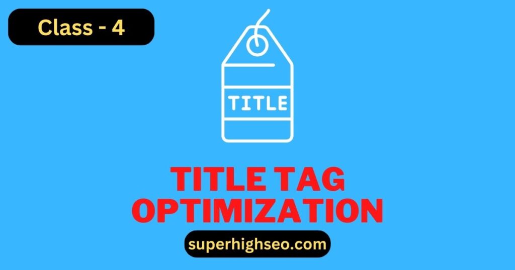 Title tag optimization