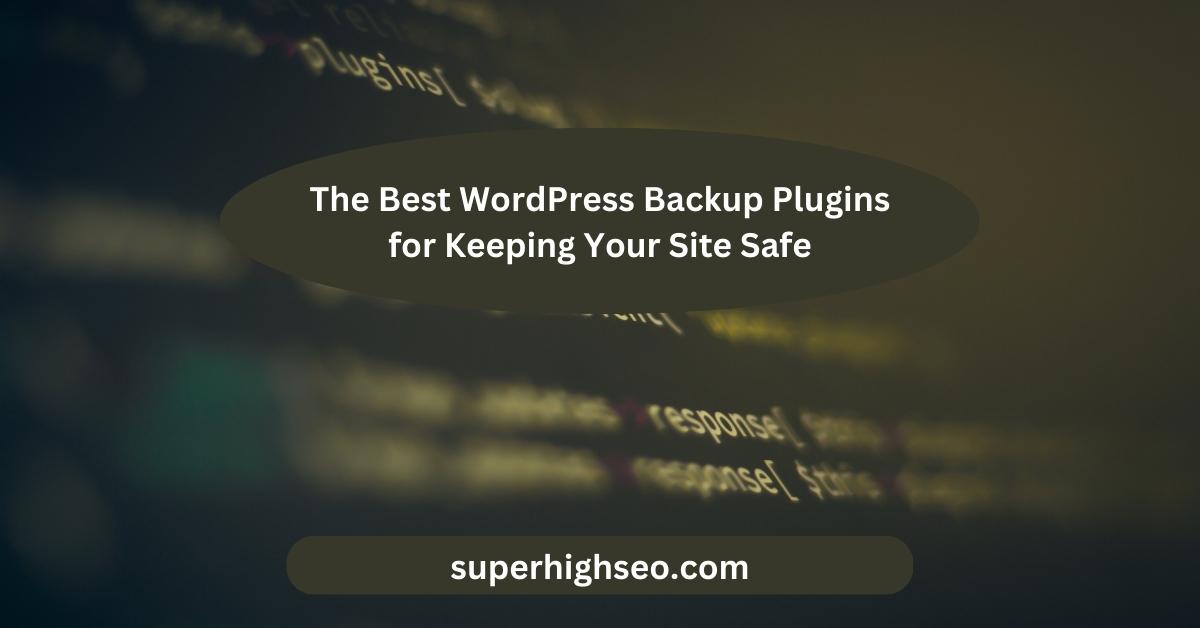 WordPress Backup Plugins